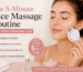 Woman using a Roller Face Massager during a 5-minute face massage routine for lifted, refreshed skin