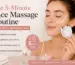 Woman using a Roller Face Massager during a 5-minute face massage routine for lifted, refreshed skin